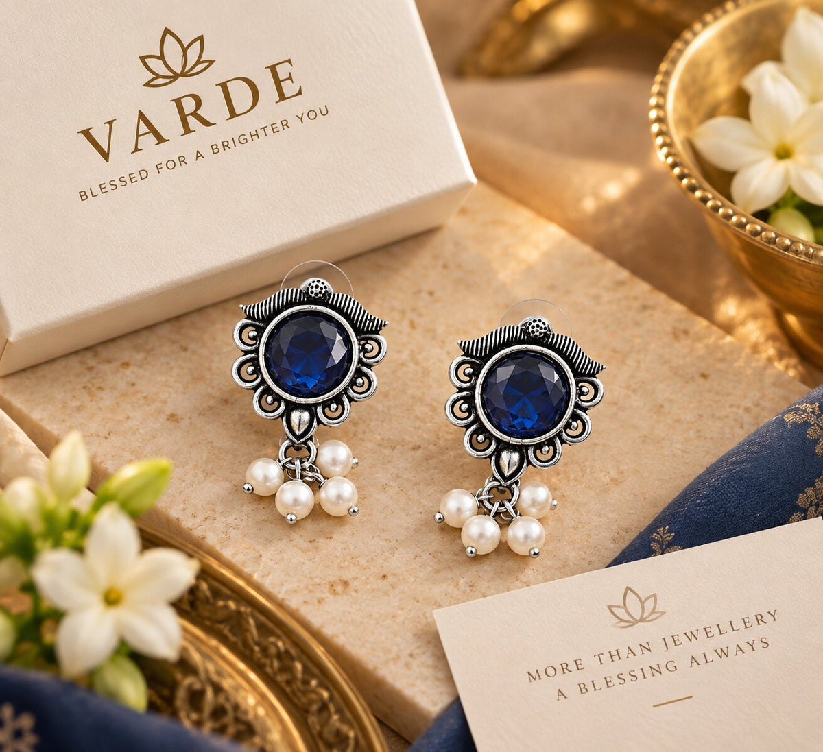 Tara Moti Earrings