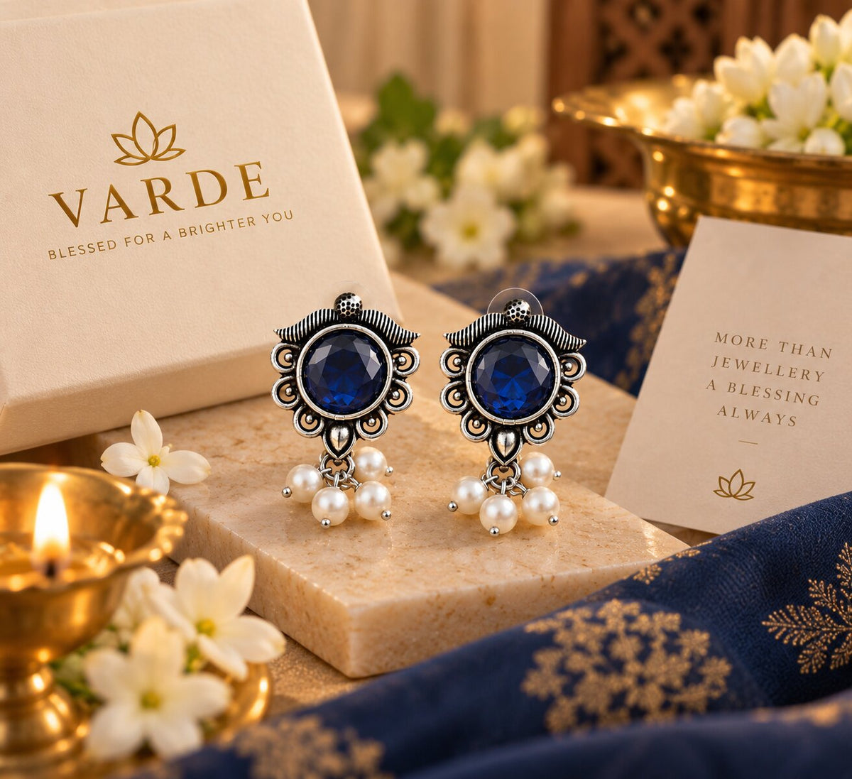 Tara Moti Earrings