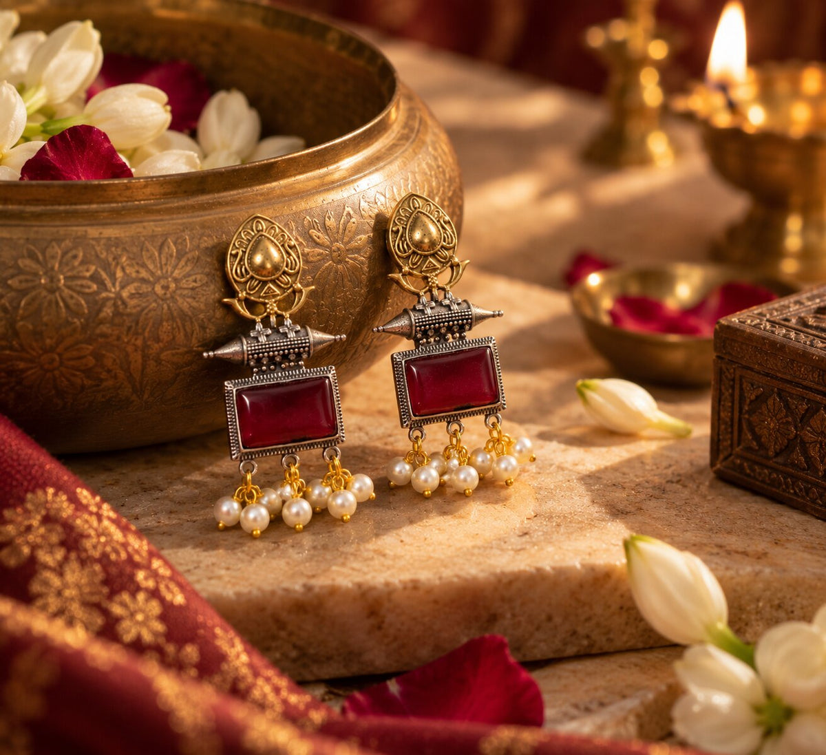 Avantika Moti Earrings