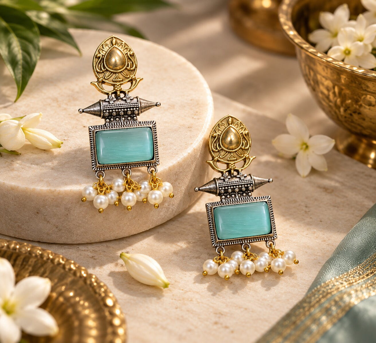 Avantika Moti Earrings